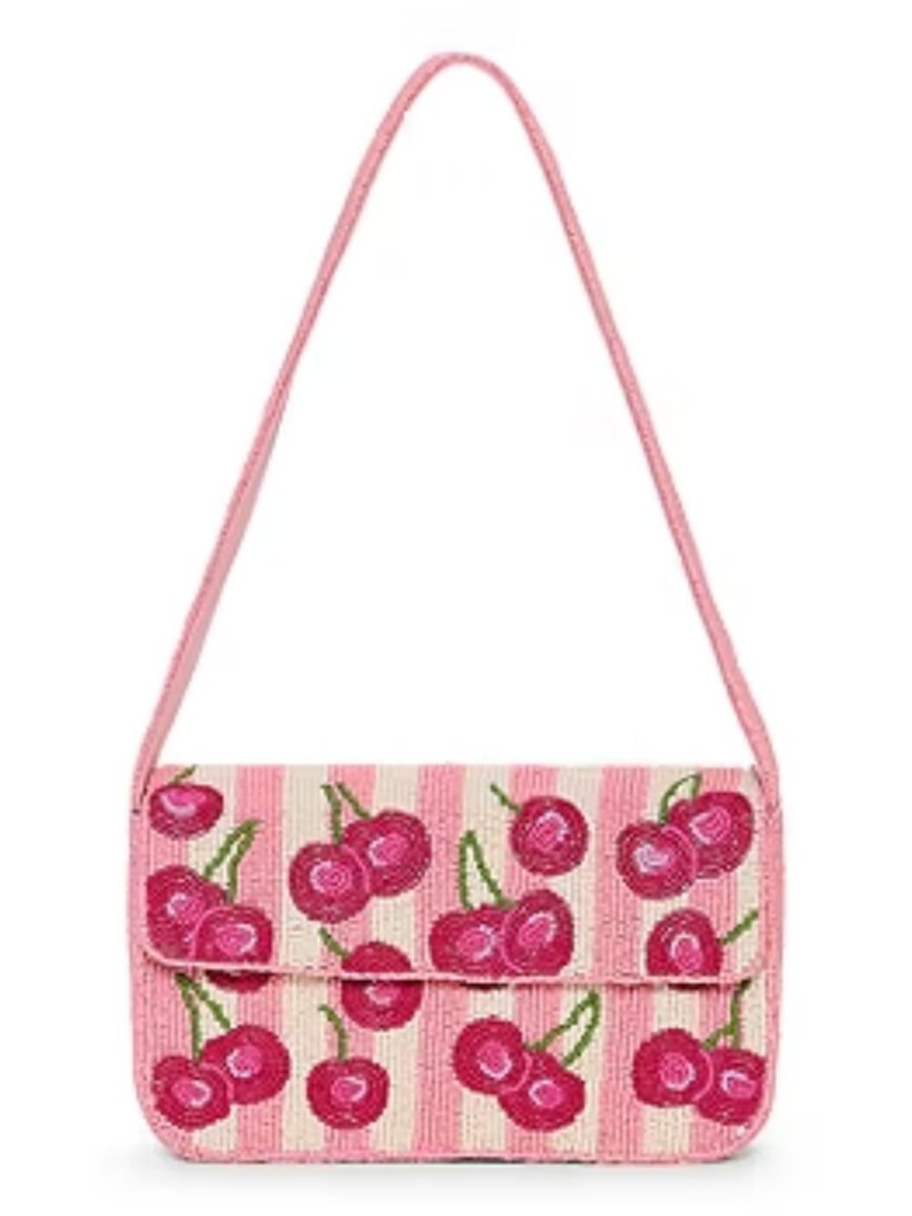 Viral Beaded Bag Sol and Mer Beaded Cherry Shoulder Bag NWT